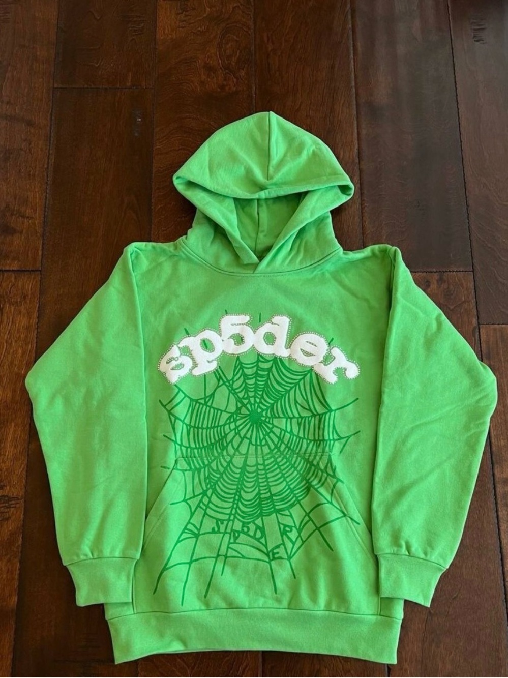 Green spider hoodie